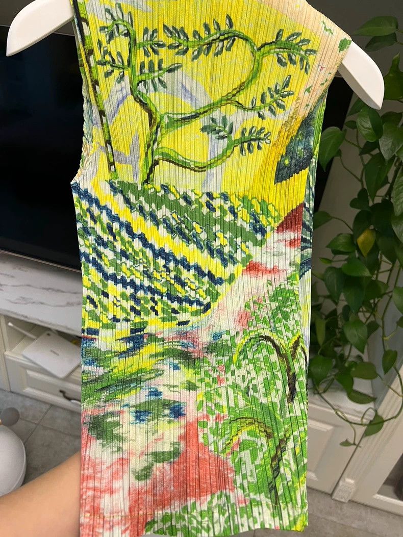Issey Miyake Issey Miyake Sleeveless T-shirt Tropical Green-yf Size US M / EU 48-50 / 2 - 2 Thumbnail