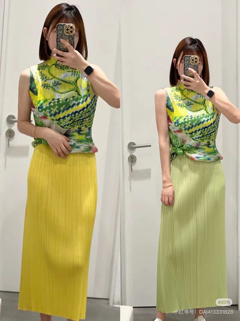 Issey Miyake Issey Miyake Sleeveless T-shirt Tropical Green-yf Size US M / EU 48-50 / 2 - 8 Thumbnail