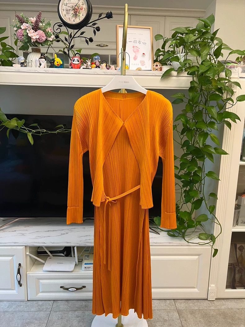 Issey Miyake Issey Miyake Orange Cardigan Jacket-yf Size US M / EU 48-50 / 2 - 7 Thumbnail