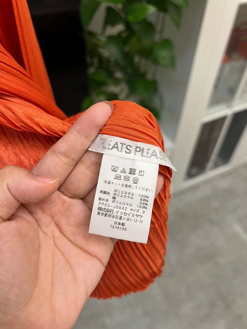 Issey Miyake Issey Miyake Orange Pleated Cardigan Jacket-yf Size US M / EU 48-50 / 2 - 3 Thumbnail