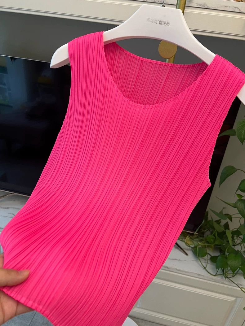 Issey Miyake Issey Miyake Pink Sleeveless Top for Sale-yf Size US M / EU 48-50 / 2 - 2 Thumbnail