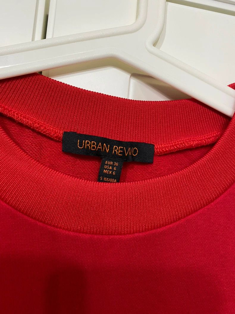 H&M Urban Revivo Red Long Sleeve Sweatshirt-yf Size US S / EU 44-46 / 1 - 3 Thumbnail
