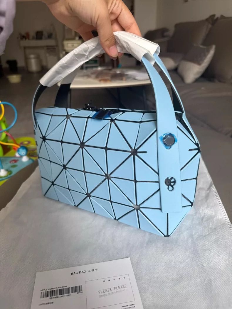 Issey Miyake Issey Miyake Blue Boston Handbag New Condition-yf Size ONE SIZE - 4 Thumbnail