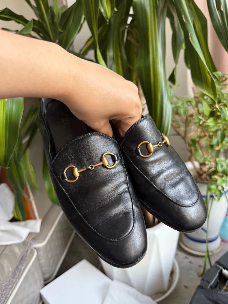 Gucci Gucci Slip-On Loafers in Black Size 37.5-yf Size US 7.5 / EU 40-41 - 5 Thumbnail