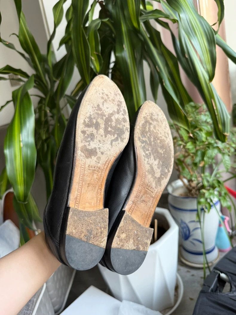 Gucci Gucci Slip-On Loafers in Black Size 37.5-yf Size US 7.5 / EU 40-41 - 4 Thumbnail