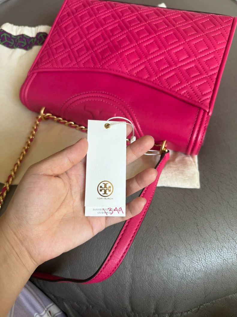 Tory Burch Tory Burch Pink Shoulder Bag with Tassel-yf Size ONE SIZE - 5 Thumbnail