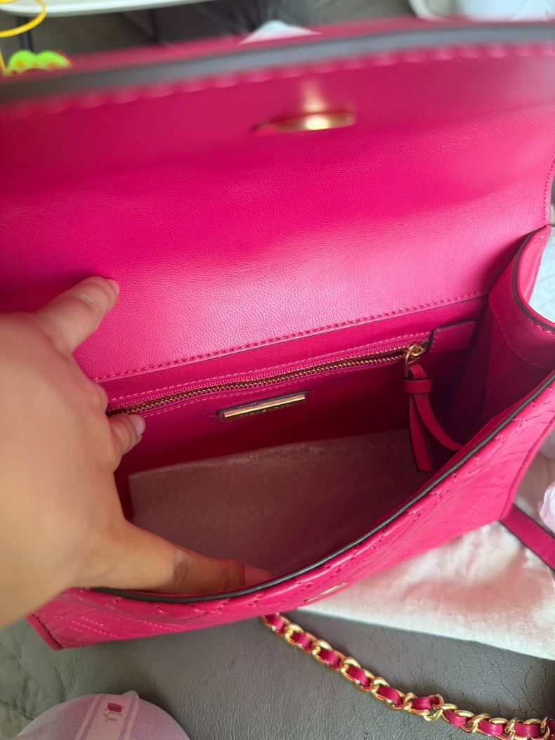 Tory Burch Tory Burch Pink Shoulder Bag with Tassel-yf Size ONE SIZE - 8 Thumbnail