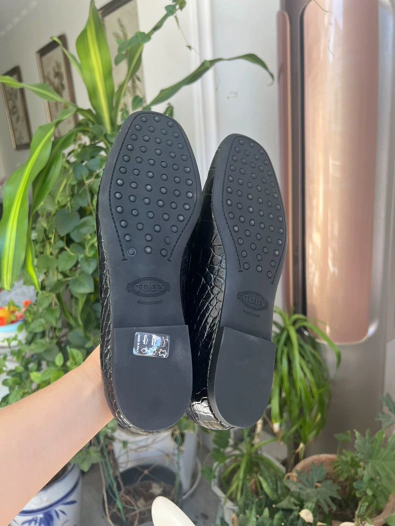 Gucci Tods Women's Black Loafers Size 39-yf Size US 8.5 / EU 41-42 - 4 Thumbnail