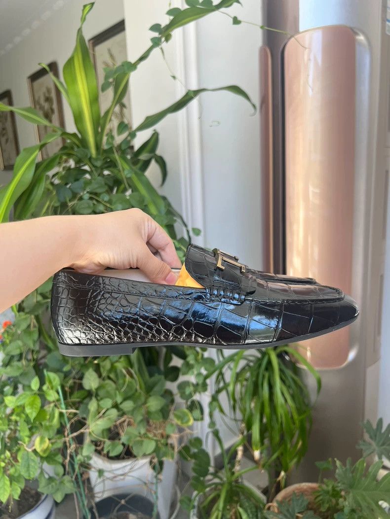 Gucci Tods Women's Black Loafers Size 39-yf Size US 8.5 / EU 41-42 - 3 Thumbnail