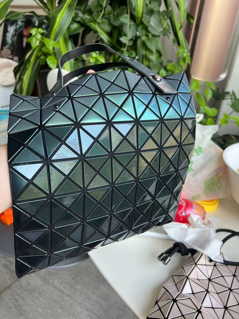 Issey Miyake Stylish Green Mirrored Tote Bag-yf Size ONE SIZE - 6 Thumbnail