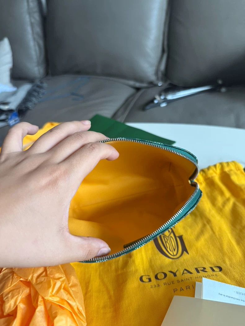 Goyard Goyard Green Shell Makeup Bag Brand New-yf Size ONE SIZE - 6 Thumbnail