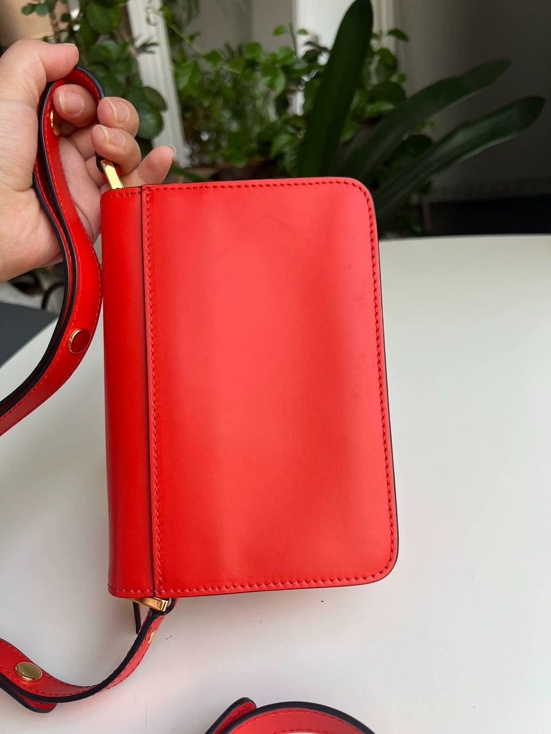 Marni Marni Accordion Mini Bag in Orange Red-yf Size ONE SIZE - 3 Thumbnail