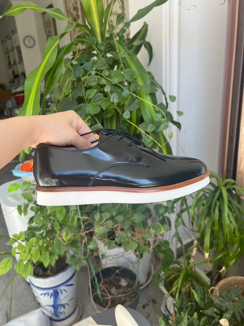Tod's Tods Black Leather Flat Shoes Size 39-yf Size US 8.5 / EU 41-42 - 5 Thumbnail
