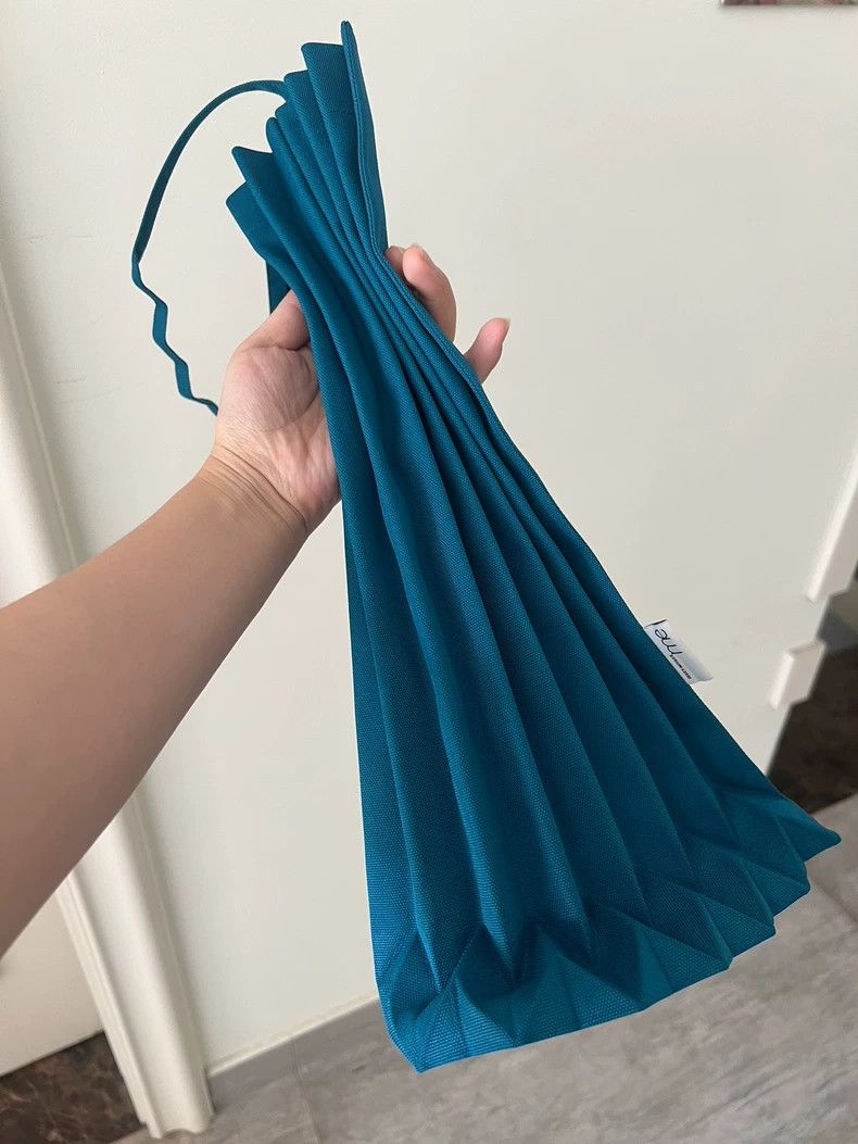 Issey Miyake Issey Miyake Pleated Bag in Blue Green-yf Size ONE SIZE - 9 Thumbnail
