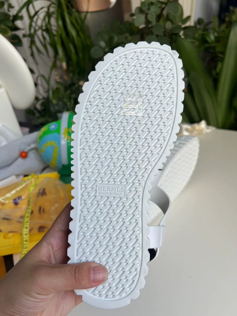 Hermes Hermes White Strappy Sandals Size 35-yf Size US 5 / EU 37 - 4 Thumbnail