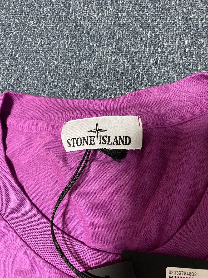 Stone Island Stone Island Purple Round Neck Short Sleeve T-Shirt-yf Size US XXL / EU 58 / 5 - 4 Thumbnail