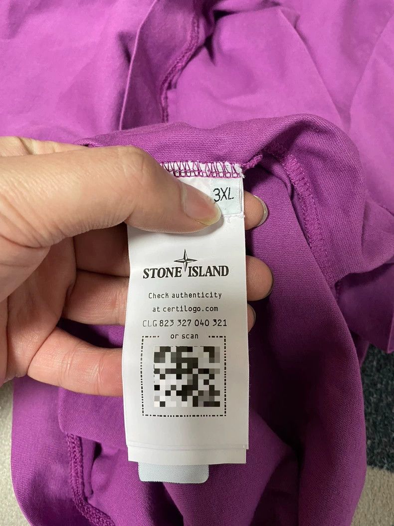 Stone Island Stone Island Purple Round Neck Short Sleeve T-Shirt-yf Size US XXL / EU 58 / 5 - 5 Thumbnail