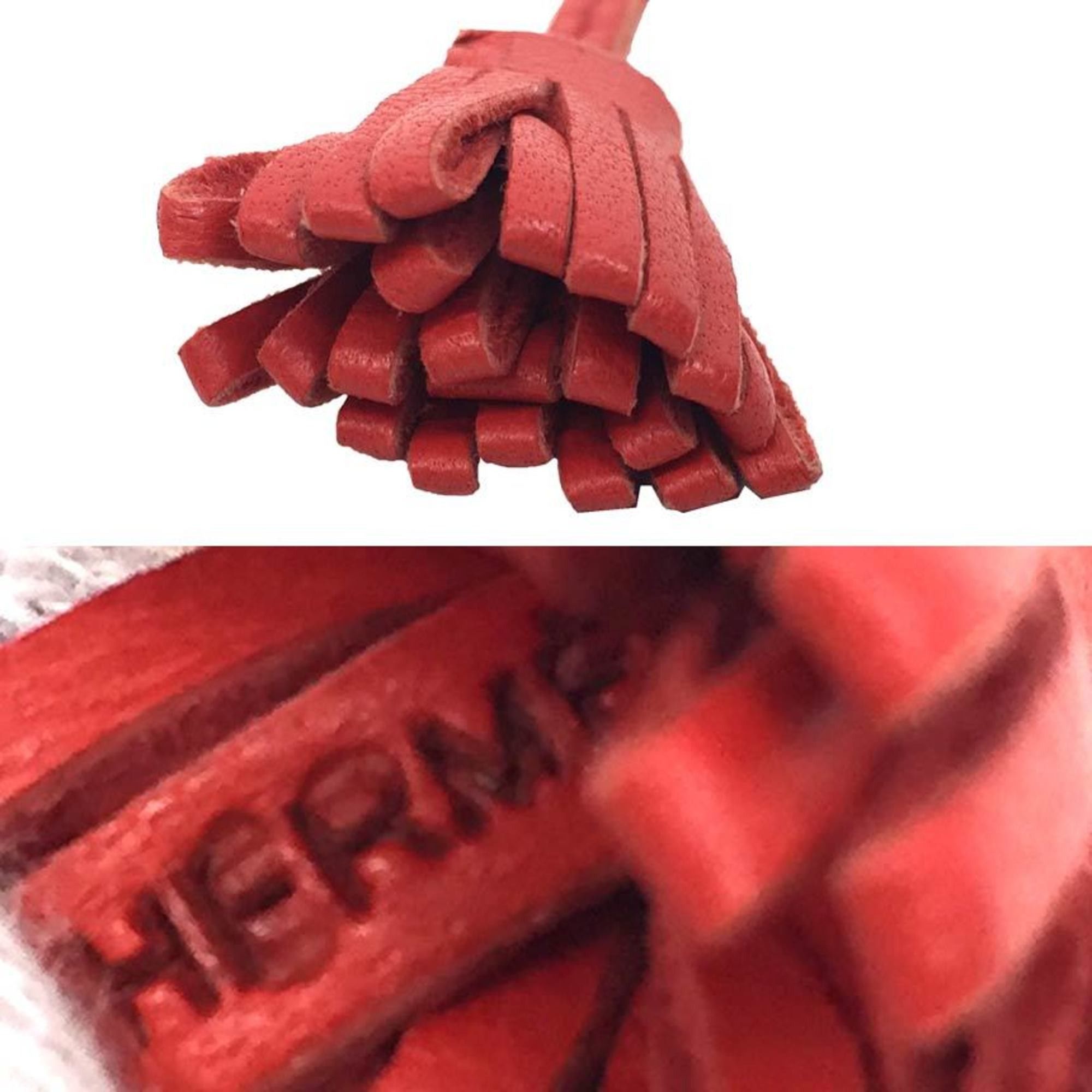 Hermes Hermes CARMENCITA POMPOM 17 Agnès Milo Red Bookmark Keychain Bag Charm Size ONE SIZE - 3 Thumbnail