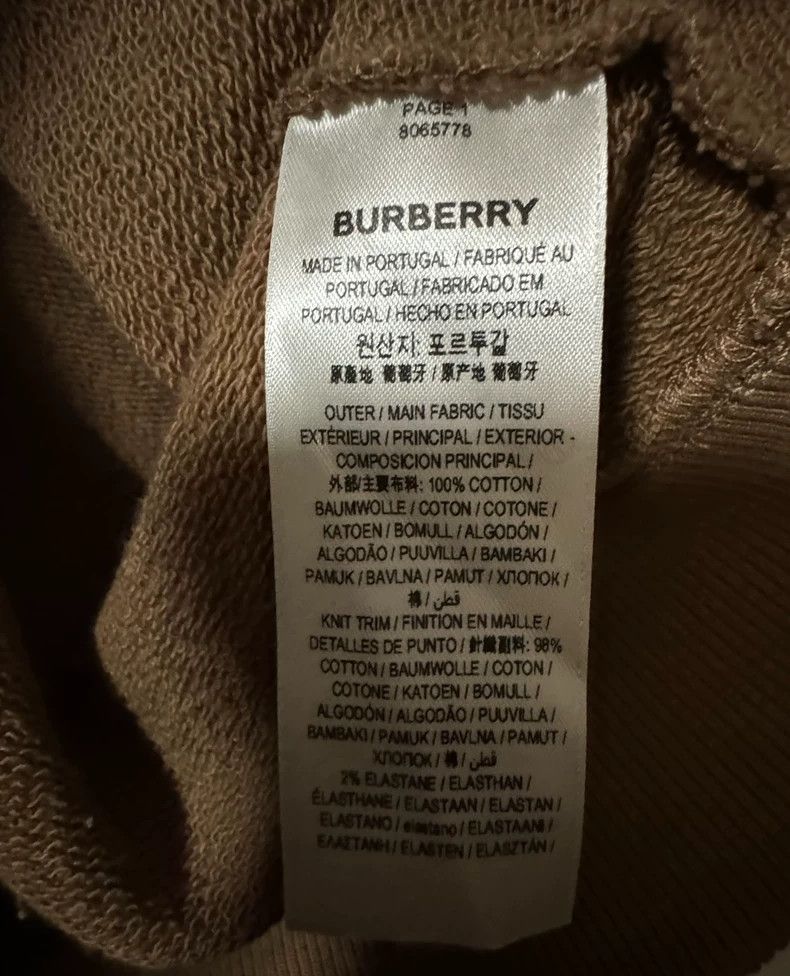 Burberry Burberry Camel Logo Hooded Sweatshirt-yf Size US S / EU 44-46 / 1 - 5 Thumbnail