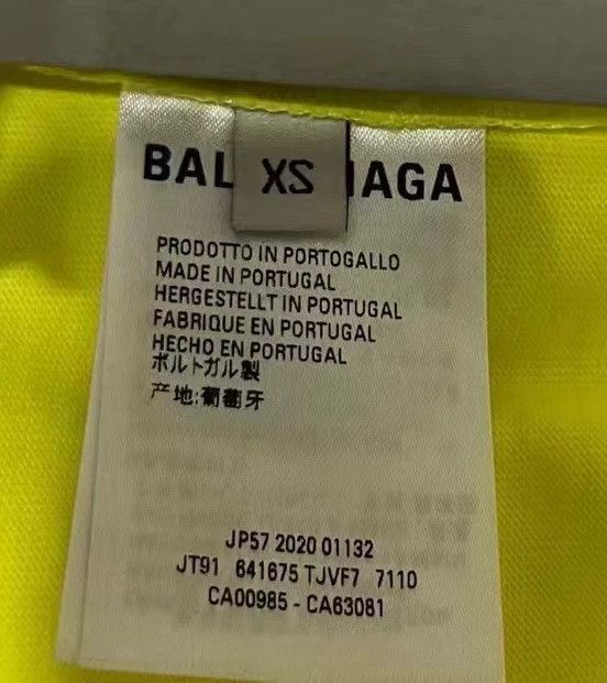 Balenciaga Balenciaga Neon Yellow Coke Short Sleeve T-Shirt-yf Size US XS / EU 42 / 0 - 3 Thumbnail