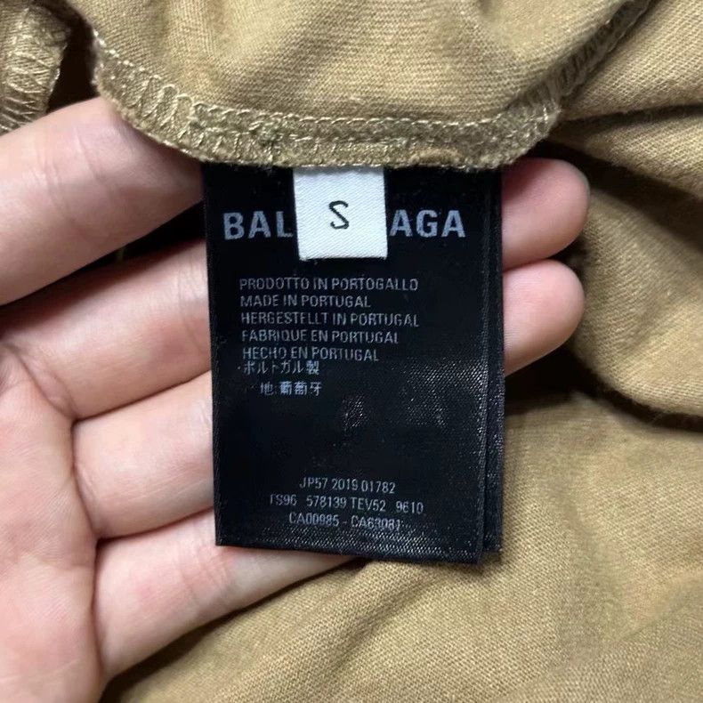 Balenciaga Balenciaga Khaki Short Sleeve Shirt Size S-yf Size US S / EU 44-46 / 1 - 2 Thumbnail