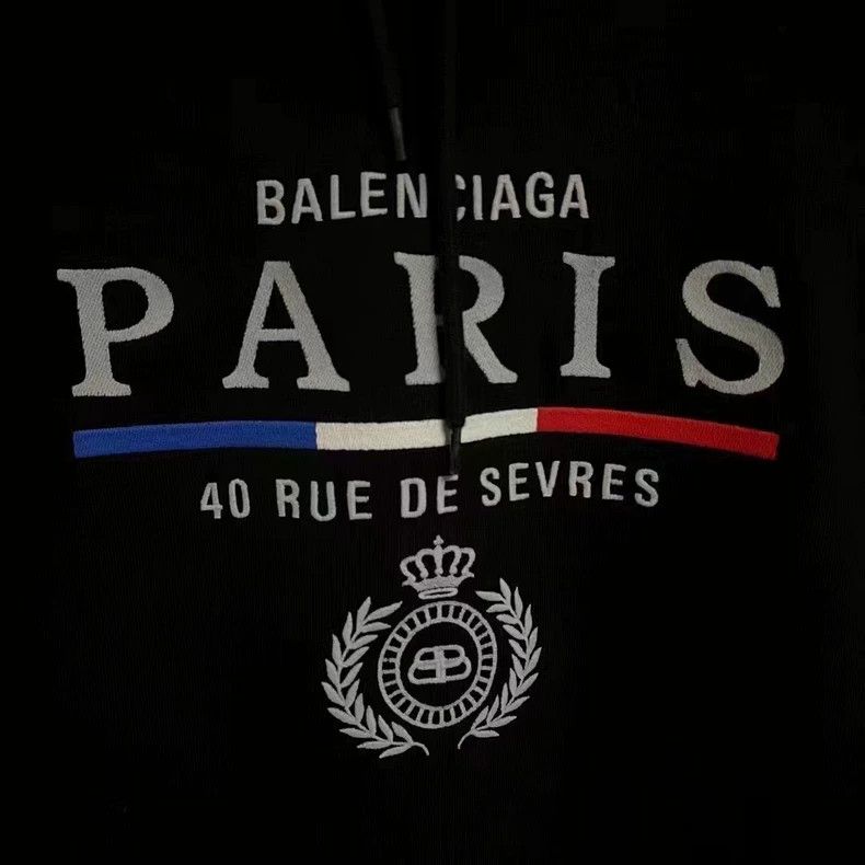 Balenciaga Balenciaga Paris Crown Hoodie for Sale-yf Size US XS / EU 42 / 0 - 2 Thumbnail
