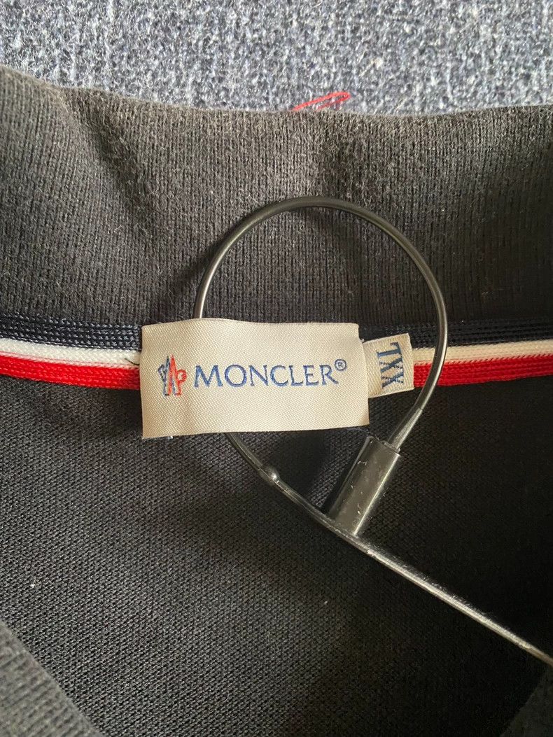 Moncler Moncler Black Short Sleeve Polo Shirt-yf Size US XXL / EU 58 / 5 - 3 Thumbnail