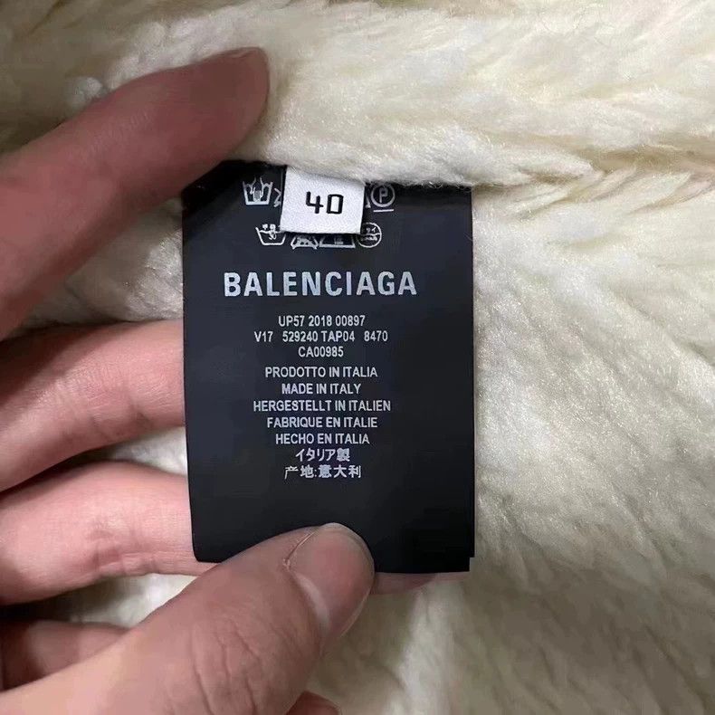 Balenciaga Balenciaga Denim Jacket with Logo and Shearling-yf Size US L / EU 52-54 / 3 - 4 Thumbnail