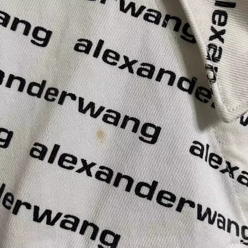 Alexander Wang Alexander Wang Denim Jacket with Logo Print-yf Size US M / EU 48-50 / 2 - 2 Thumbnail