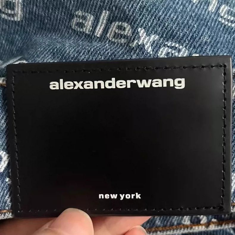 Alexander Wang Alexander Wang Denim Jacket with Logo Print-yf Size US S / EU 44-46 / 1 - 3 Thumbnail