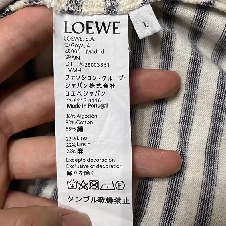 Loewe Loewe Striped Short Sleeve Knitted Tee-yf Size US L / EU 52-54 / 3 - 3 Thumbnail