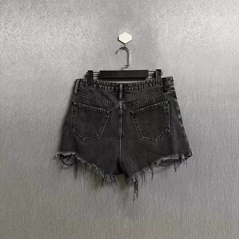 Alexander Wang Alexander Wang Frayed Denim Shorts Size 28-yf Size US 28 / EU 44 - 2 Thumbnail