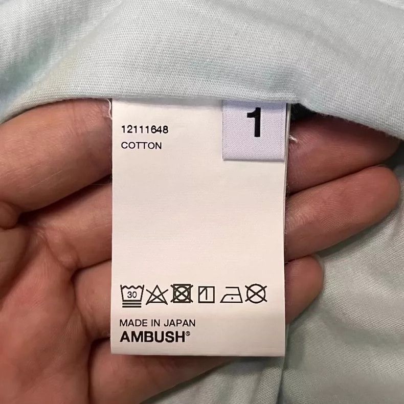Maison MIHARA YASUHIRO Ambush Short Sleeve T-Shirt in Light Blue-yf Size US S / EU 44-46 / 1 - 4 Thumbnail
