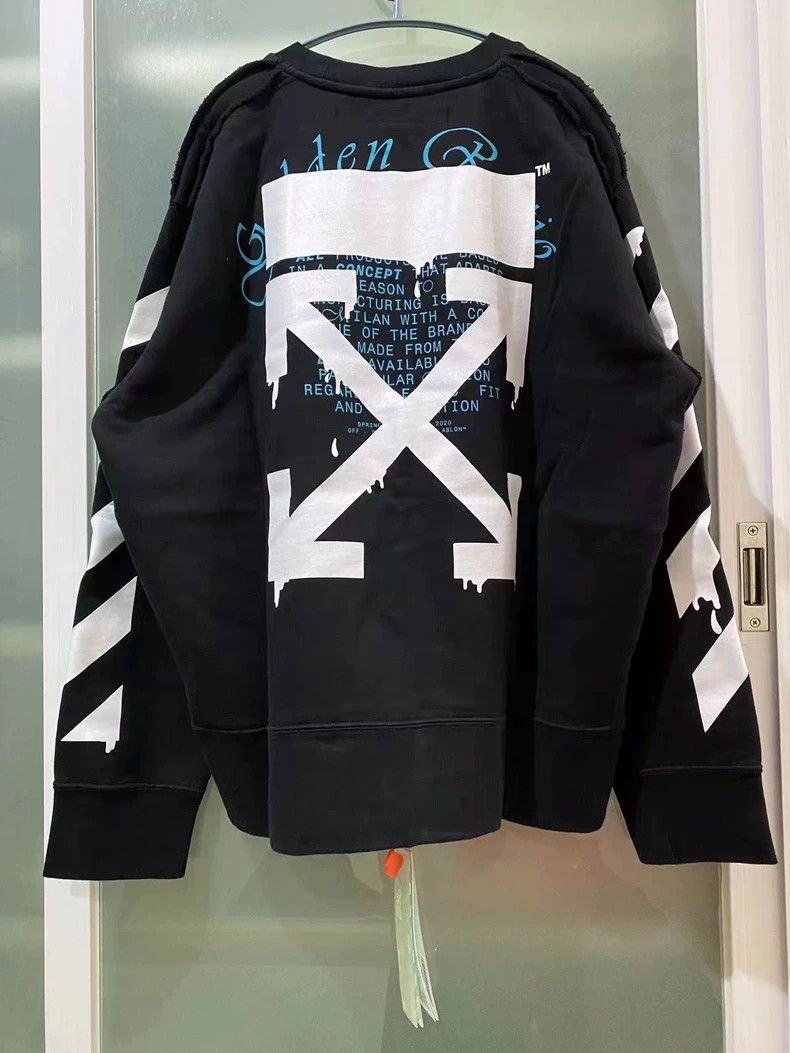Off-White Off White Arrow Sweatshirt in Black-yf Size US S / EU 44-46 / 1 - 3 Thumbnail
