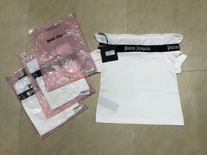Palm Angels Palm Angels Off-Shoulder Short Sleeve Shirt-yf Size US XS / EU 42 / 0 - 2 Thumbnail
