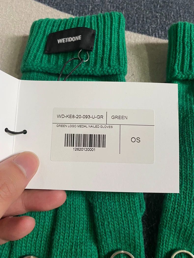 Maison MIHARA YASUHIRO we11done Green Gloves for Stylish Wear-yf Size ONE SIZE - 4 Thumbnail