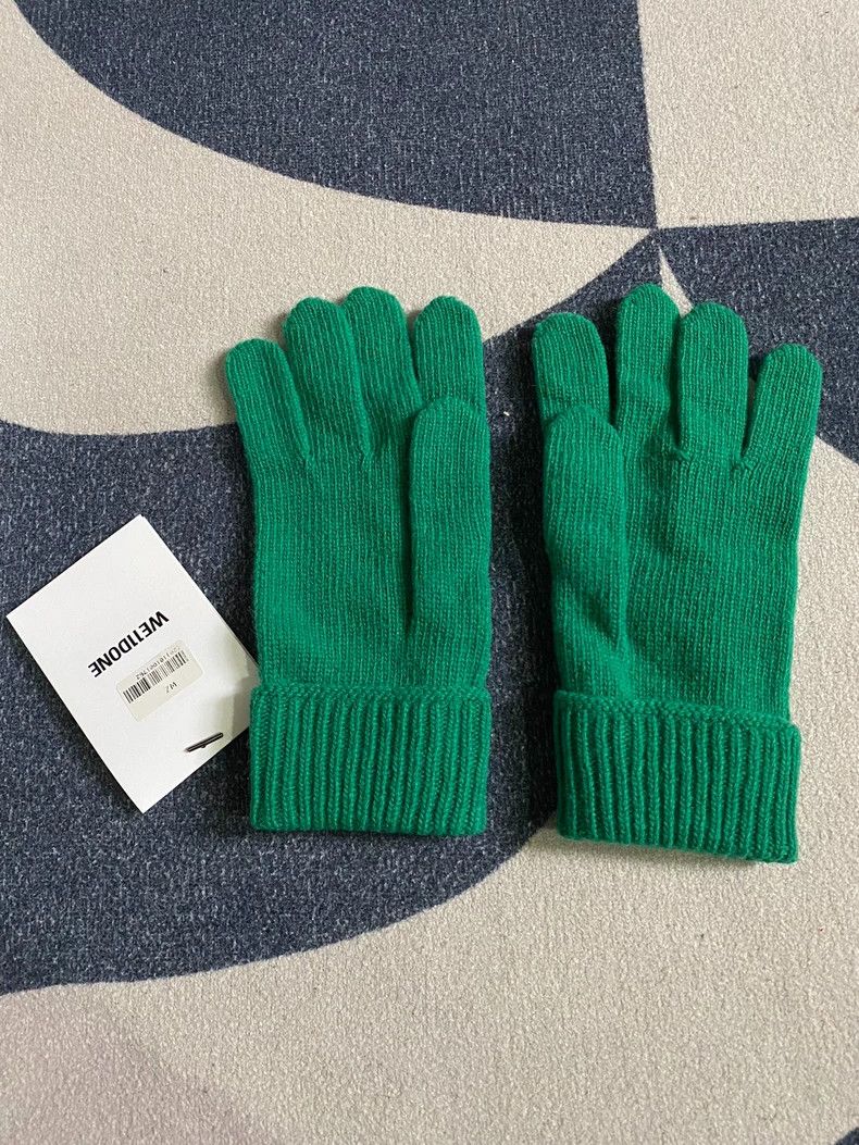 Maison MIHARA YASUHIRO we11done Green Gloves for Stylish Wear-yf Size ONE SIZE - 2 Thumbnail