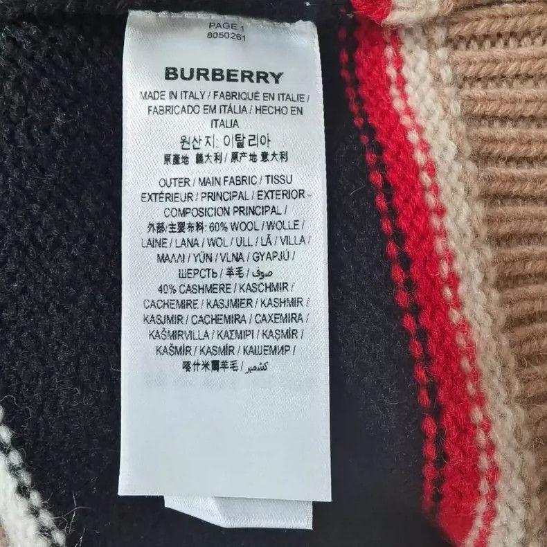 Burberry Burberry Striped Cashmere Blend Cardigan Sweater-yf Size US M / EU 48-50 / 2 - 5 Thumbnail