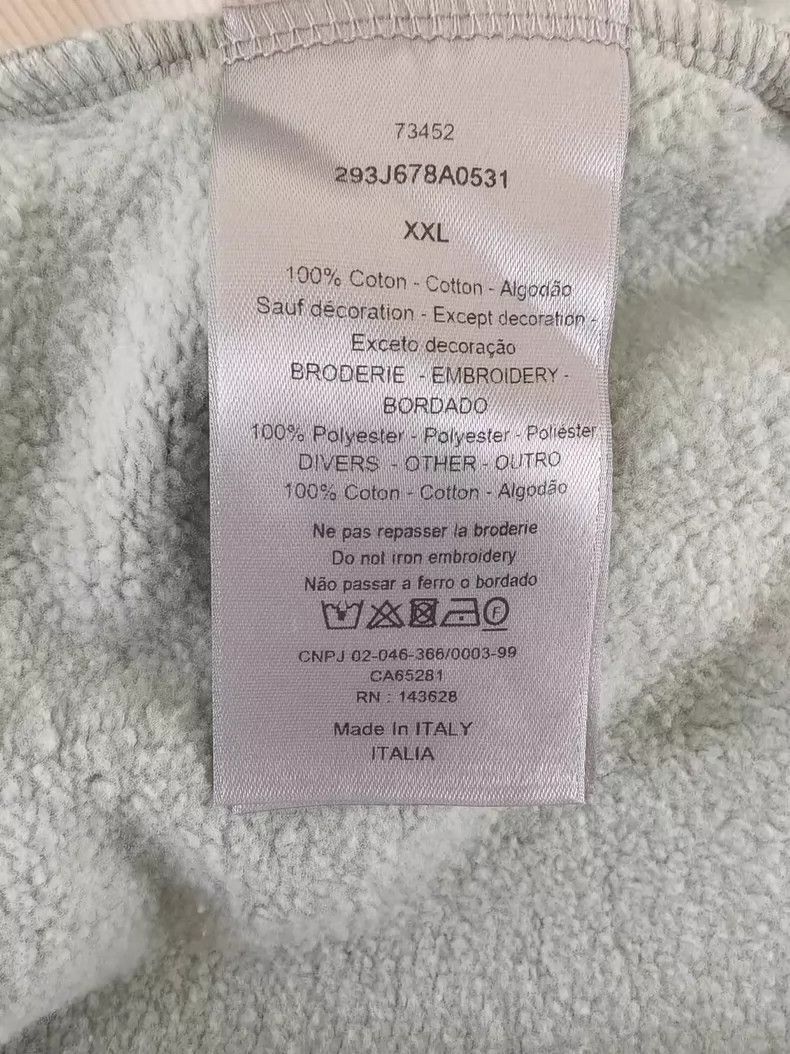 Dior Dior Logo Printed Hooded Long Sleeve Sweatshirt-yf Size US XXL / EU 58 / 5 - 4 Thumbnail