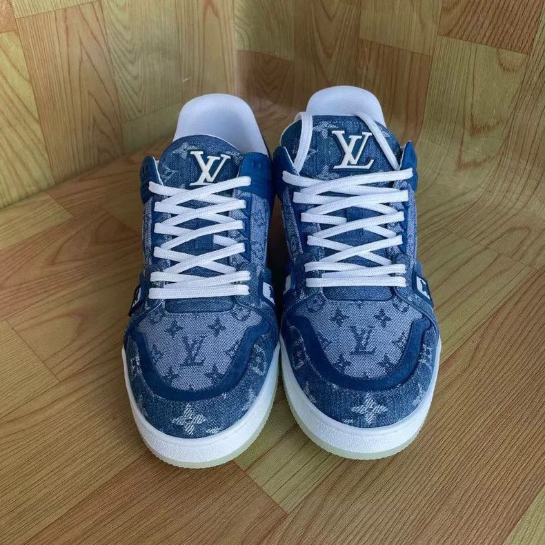 Louis Vuitton LOUIS VUITTON Denim Fashion Sneakers for Men-yf Size US 9.5 / EU 42-43 - 2 Thumbnail