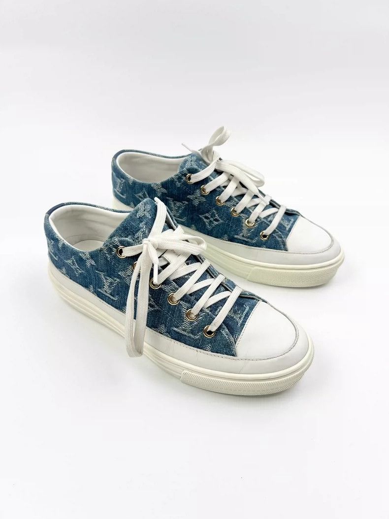 Louis Vuitton Louis Vuitton Denim Sneakers Size 36-yf Size US 5 / EU 37 - 2 Thumbnail