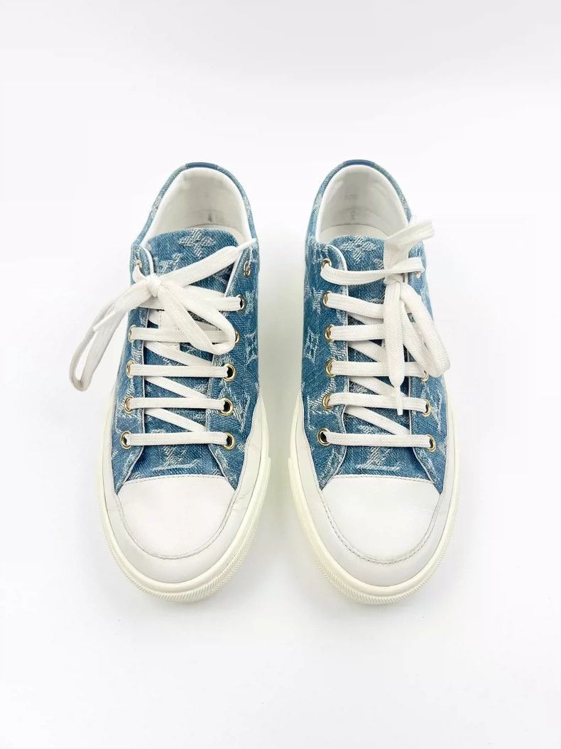 Louis Vuitton Louis Vuitton Denim Sneakers Size 36-yf Size US 5 / EU 37 - 3 Thumbnail