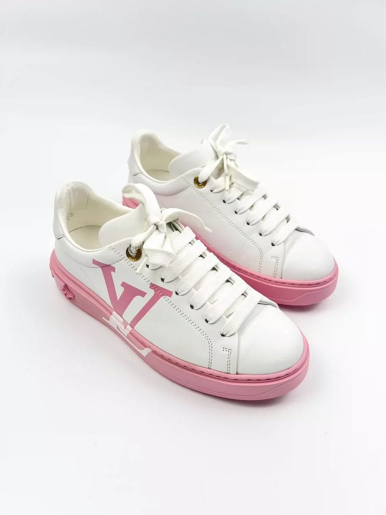 Louis Vuitton Louis Vuitton Pink Timeout Sneakers Size 37-yf Size US 5 / EU 37 - 2 Thumbnail