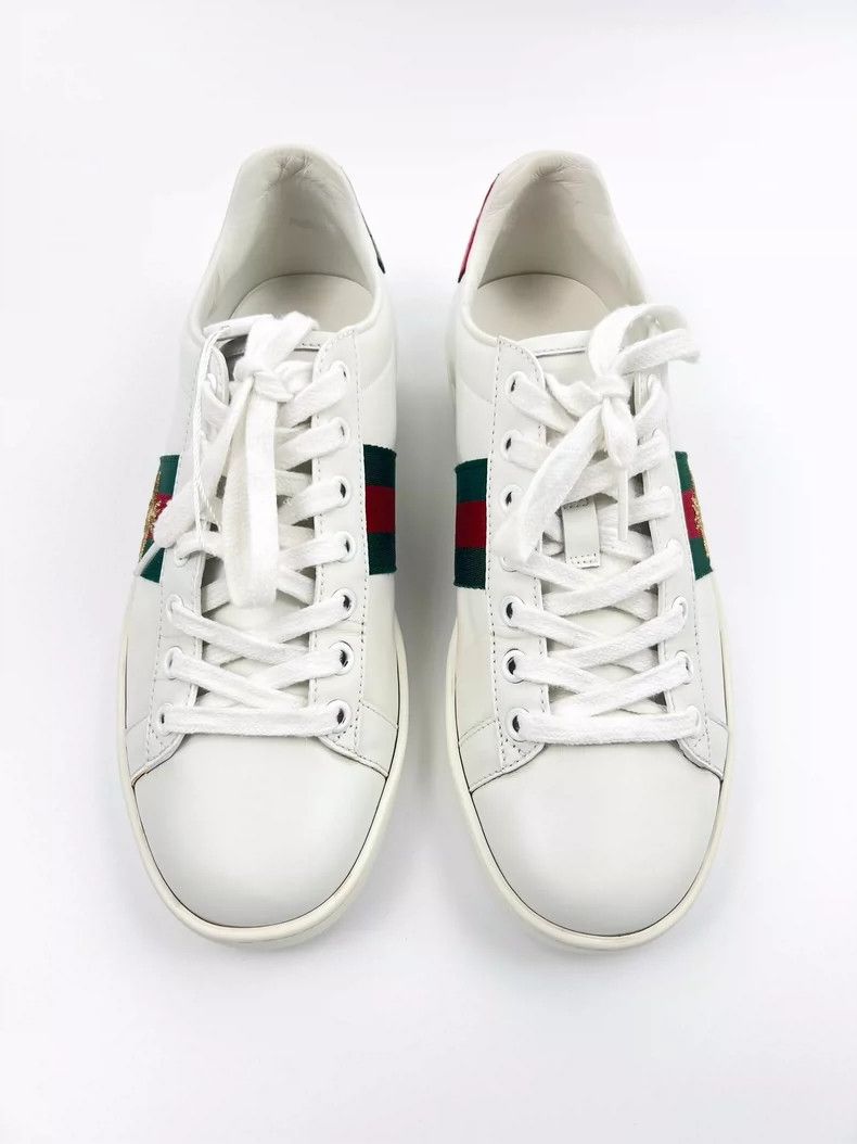 Gucci Classic White Sneakers with Bee Design-yf
