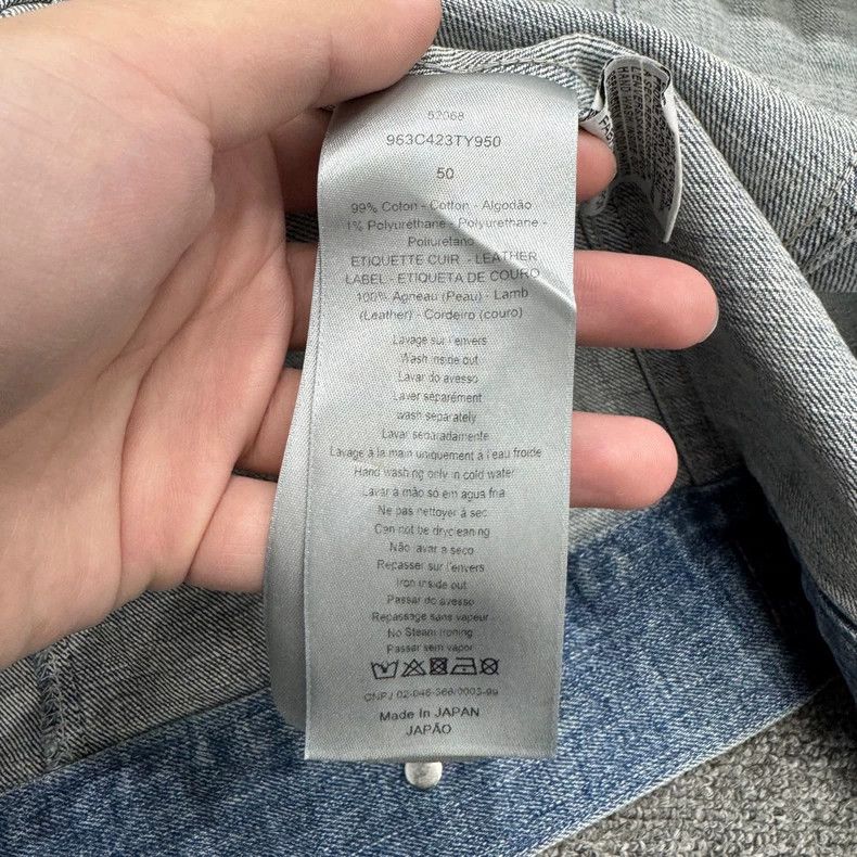 Dior Vintage Distressed Denim Jacket by Dior-yf Size US L / EU 52-54 / 3 - 4 Thumbnail