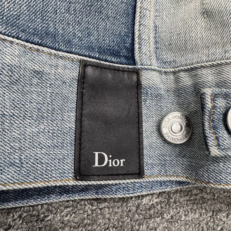 Dior Vintage Distressed Denim Jacket by Dior-yf Size US L / EU 52-54 / 3 - 3 Thumbnail