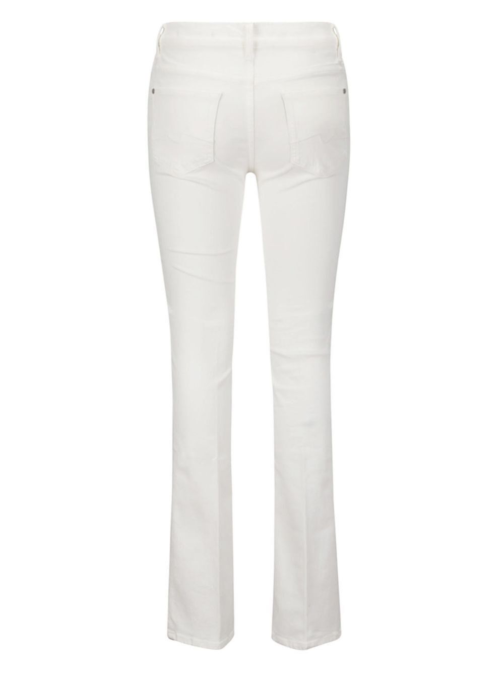 7 For All Mankind `Bootcut Cloud White` Jeans Size 28" / US 6 / IT 42 - 2 Thumbnail