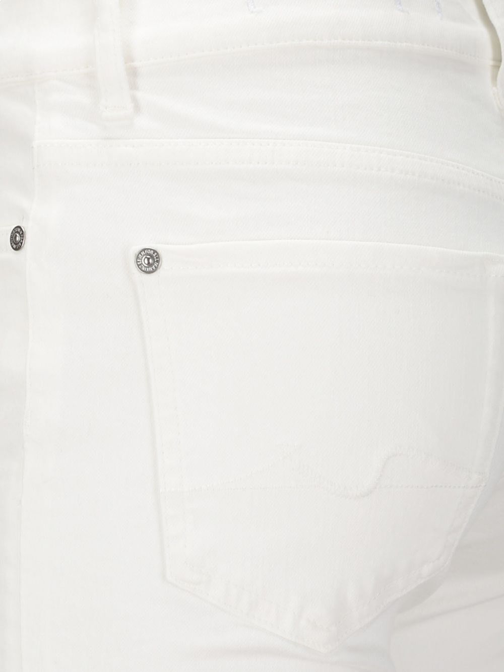 7 For All Mankind `Bootcut Cloud White` Jeans Size 28" / US 6 / IT 42 - 3 Thumbnail