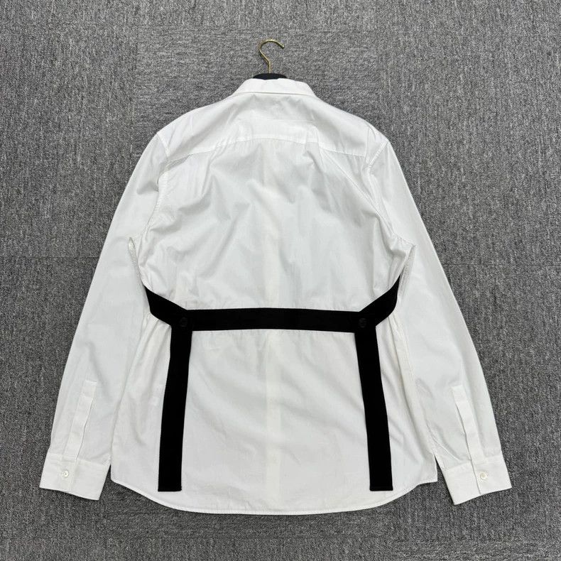 Givenchy Givenchy White Shirt with Black Straps-yf Size US L / EU 52-54 / 3 - 2 Thumbnail