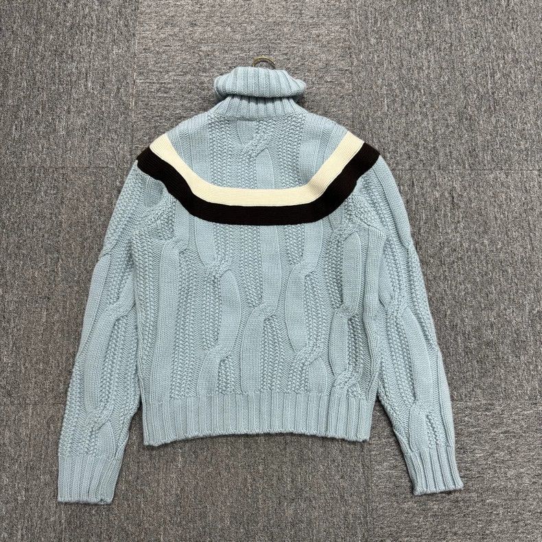 Hermes Hermes Cashmere Knitted Sweater in Blue-yf Size US XL / EU 56 / 4 - 2 Thumbnail